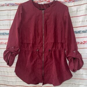 Maurices Deep Red Utility Jacket